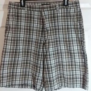 Sonoma Mens Plaid Shorts Sz 34